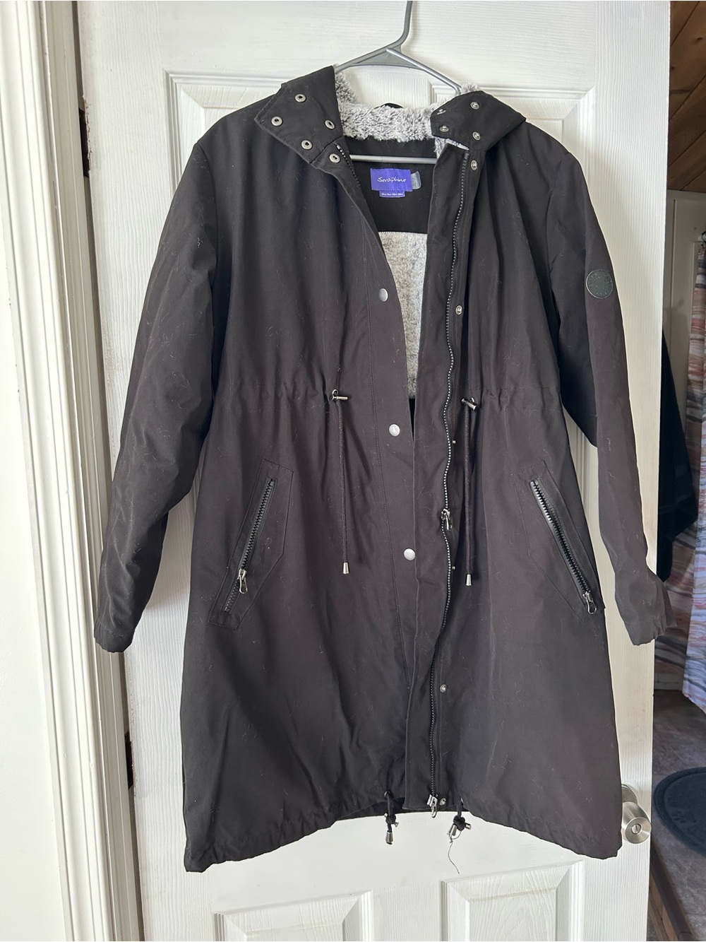 Seraphine 3-in-1 Maternity Winter Parka – Black, US 6
